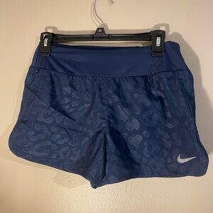 Nike Dri-Fit Leopard Blue Running Shorts